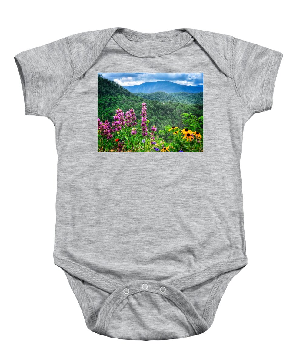  Baby Onesie featuring the photograph Dinner With a View by Jack Wilson