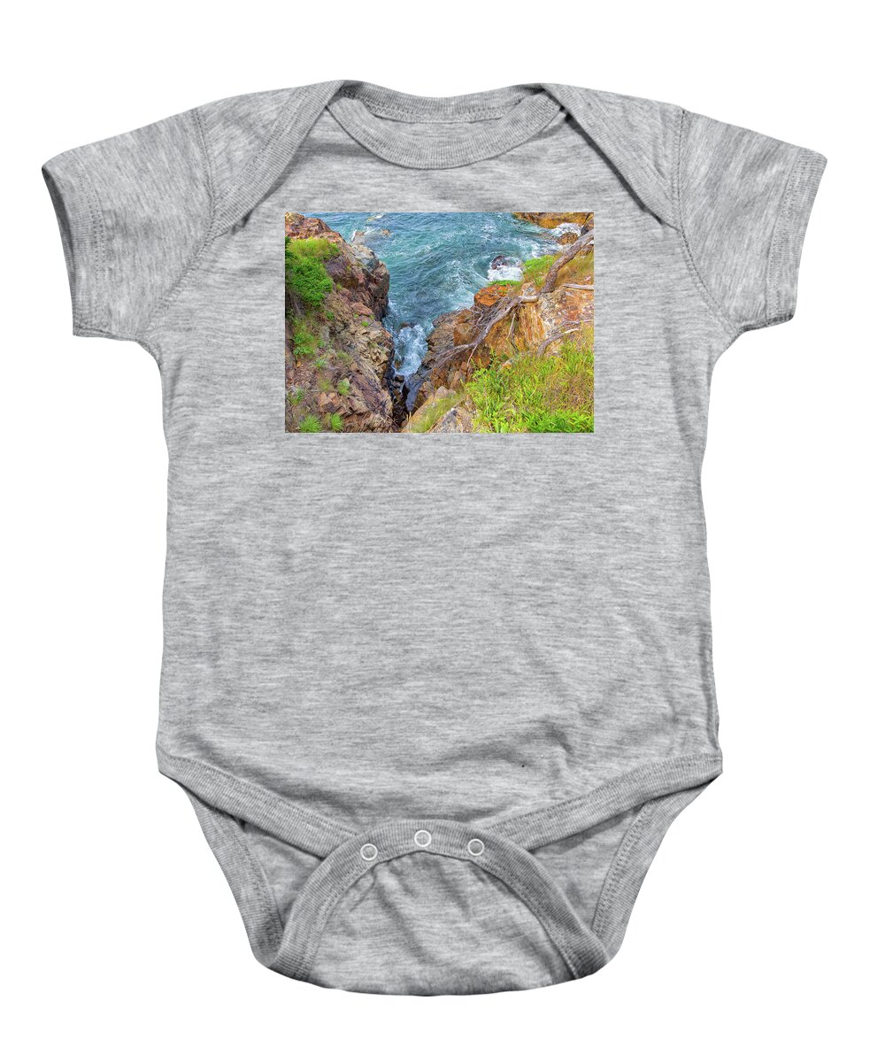 Acadia Baby Onesie featuring the photograph Drop Off by John M Bailey