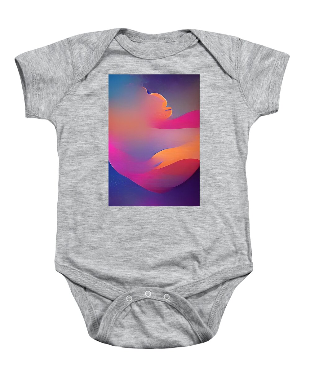  Baby Onesie featuring the digital art Dune Sky by Rod Turner