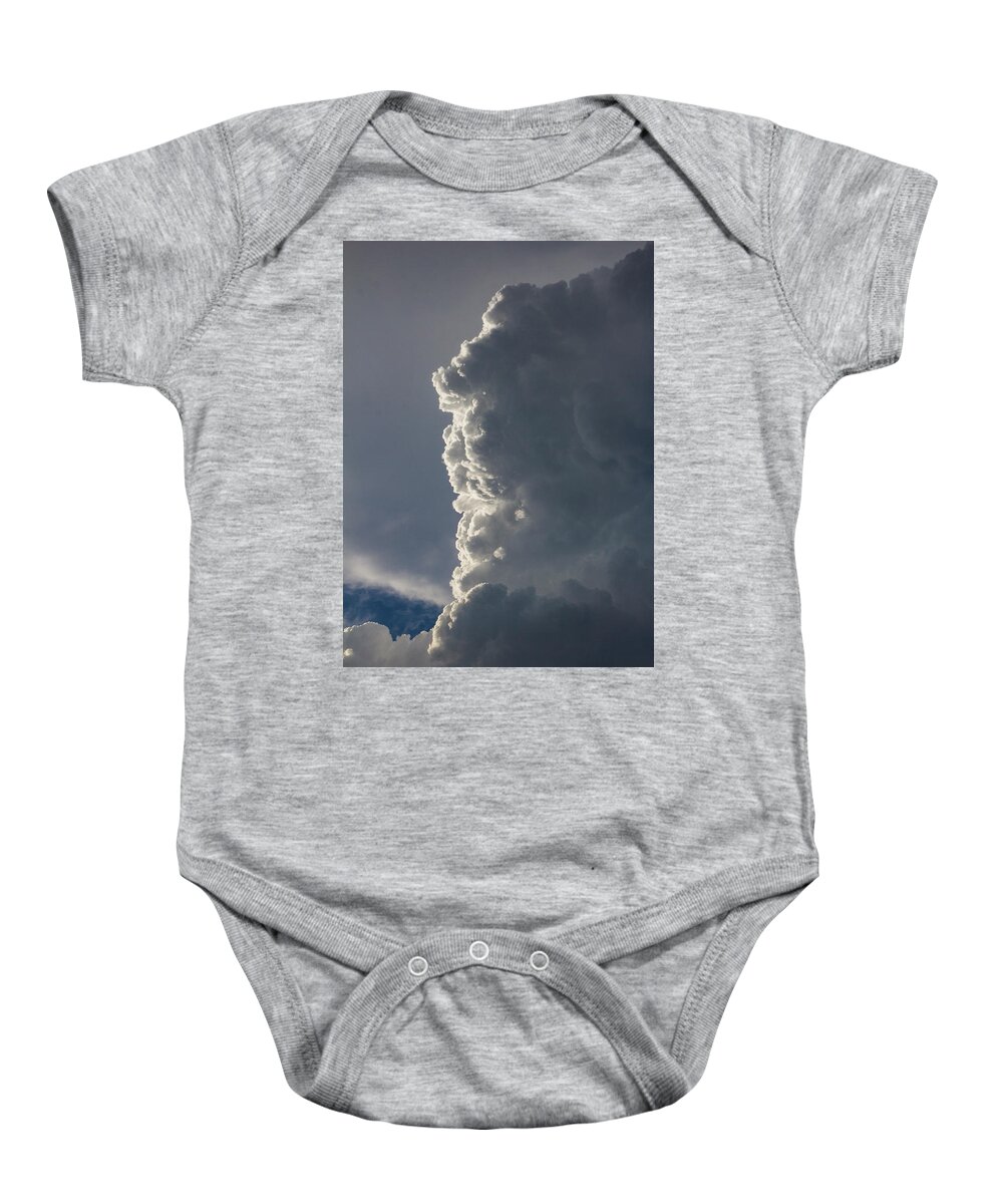 Nebraskasc Baby Onesie featuring the photograph Elements of Light and Storm 003 by NebraskaSC