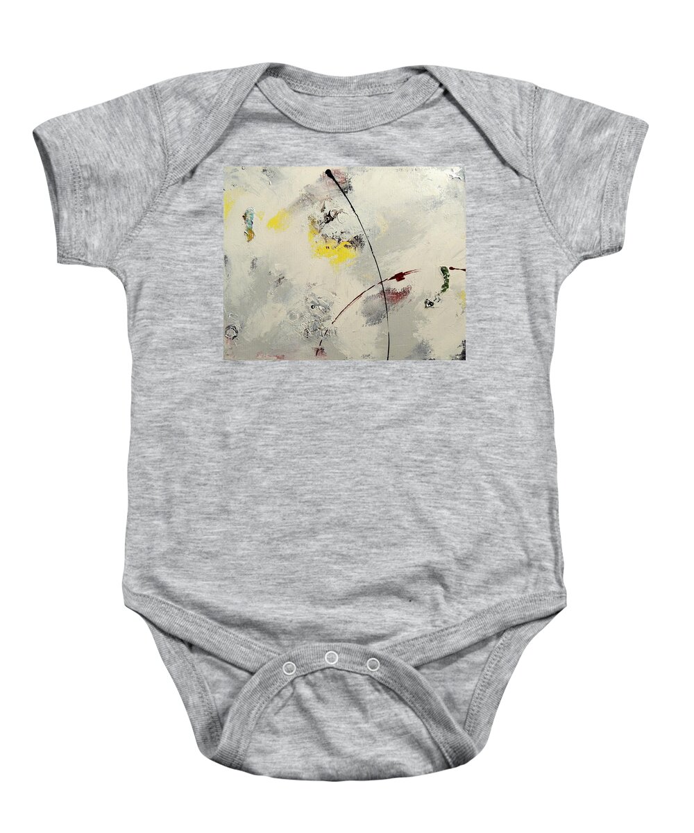 Abstract Baby Onesie featuring the painting Emerge IV by Vivian Mora