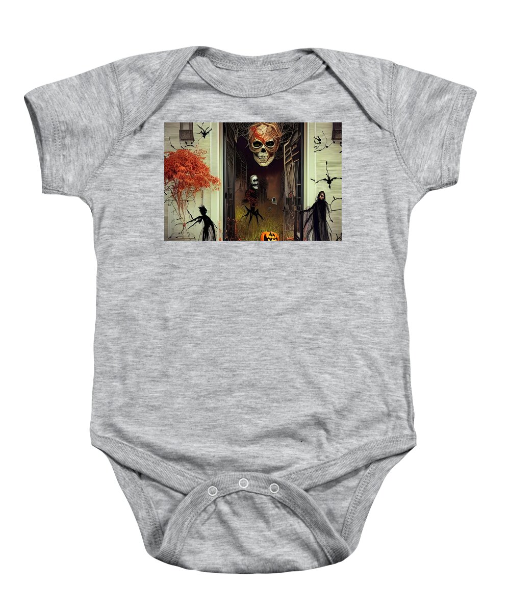 Digital Baby Onesie featuring the digital art Entrance To ??? by Beverly Read