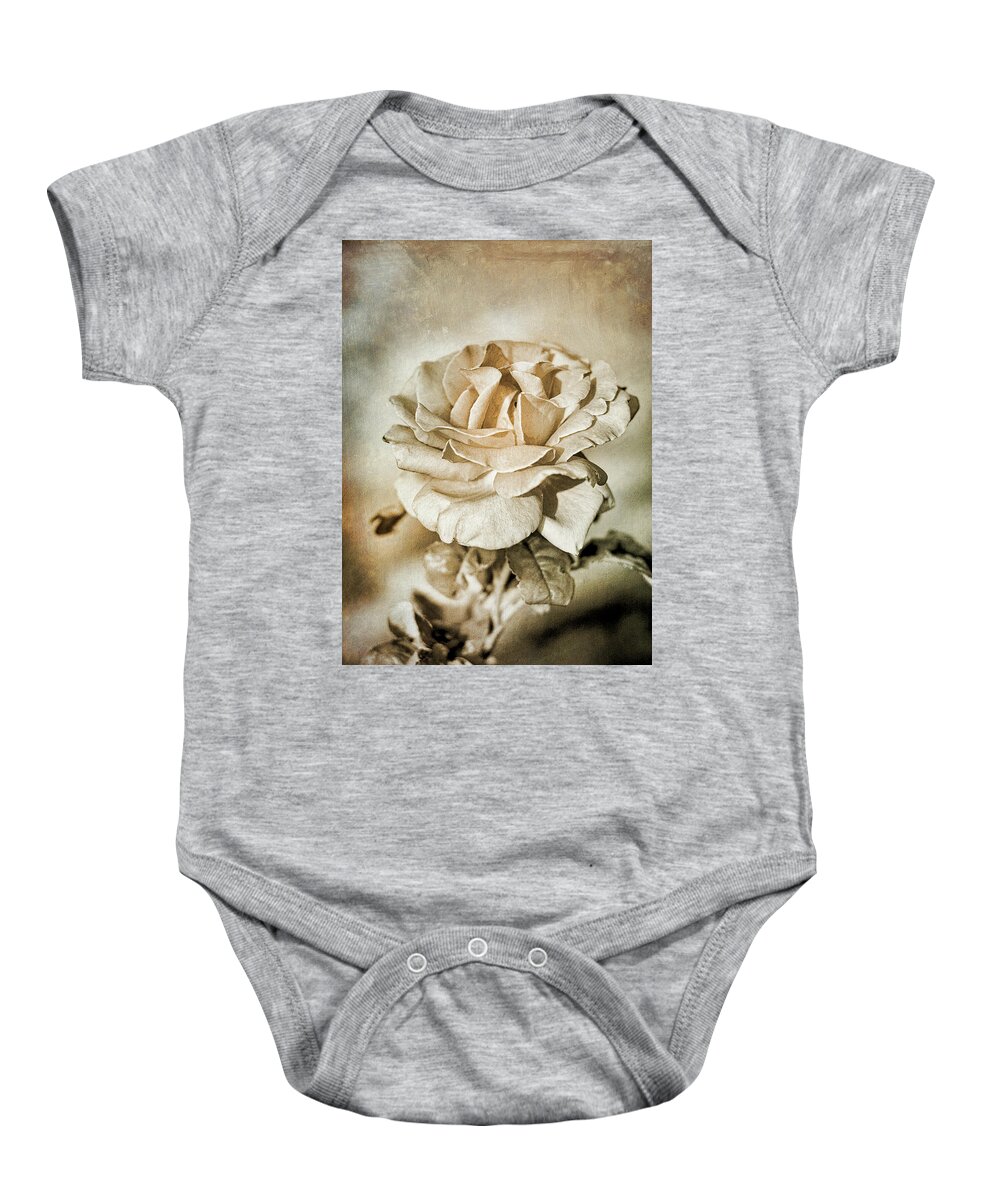 Flora Baby Onesie featuring the photograph Faded Beauty by Mary Lee Dereske