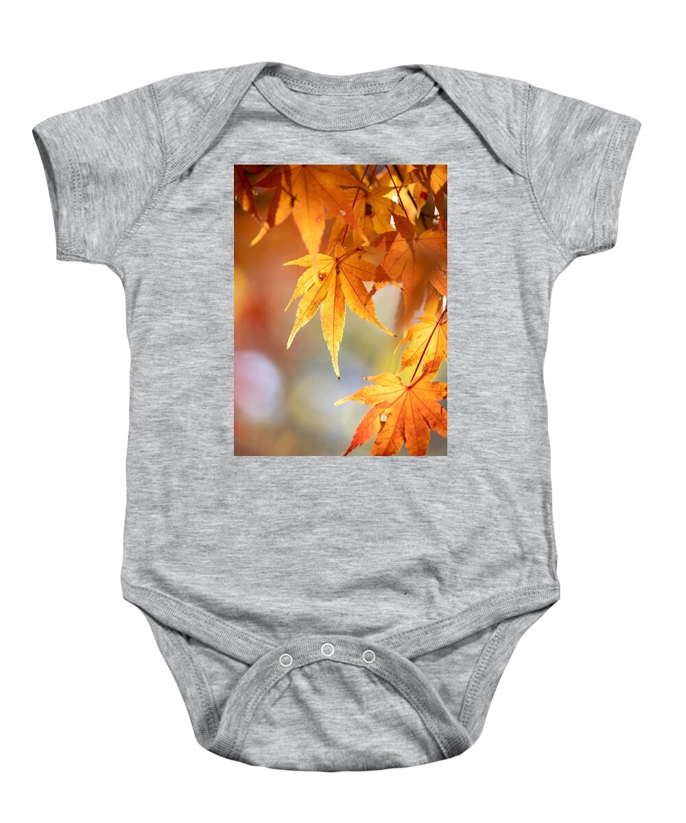 Fall Baby Onesie featuring the photograph Fall Glow by Rick Nelson
