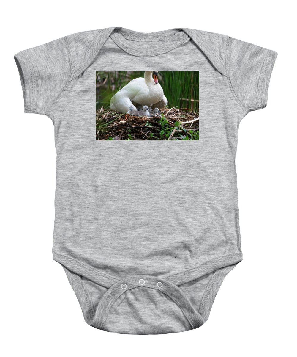 Photo Baby Onesie featuring the photograph Family by Matthew Adelman