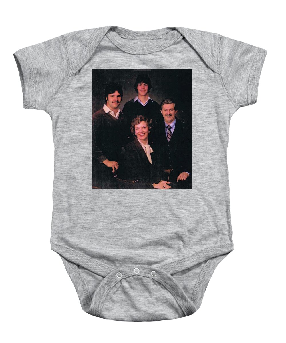 Vintage Baby Onesie featuring the painting Family Portrait by Patricia Clark Taylor