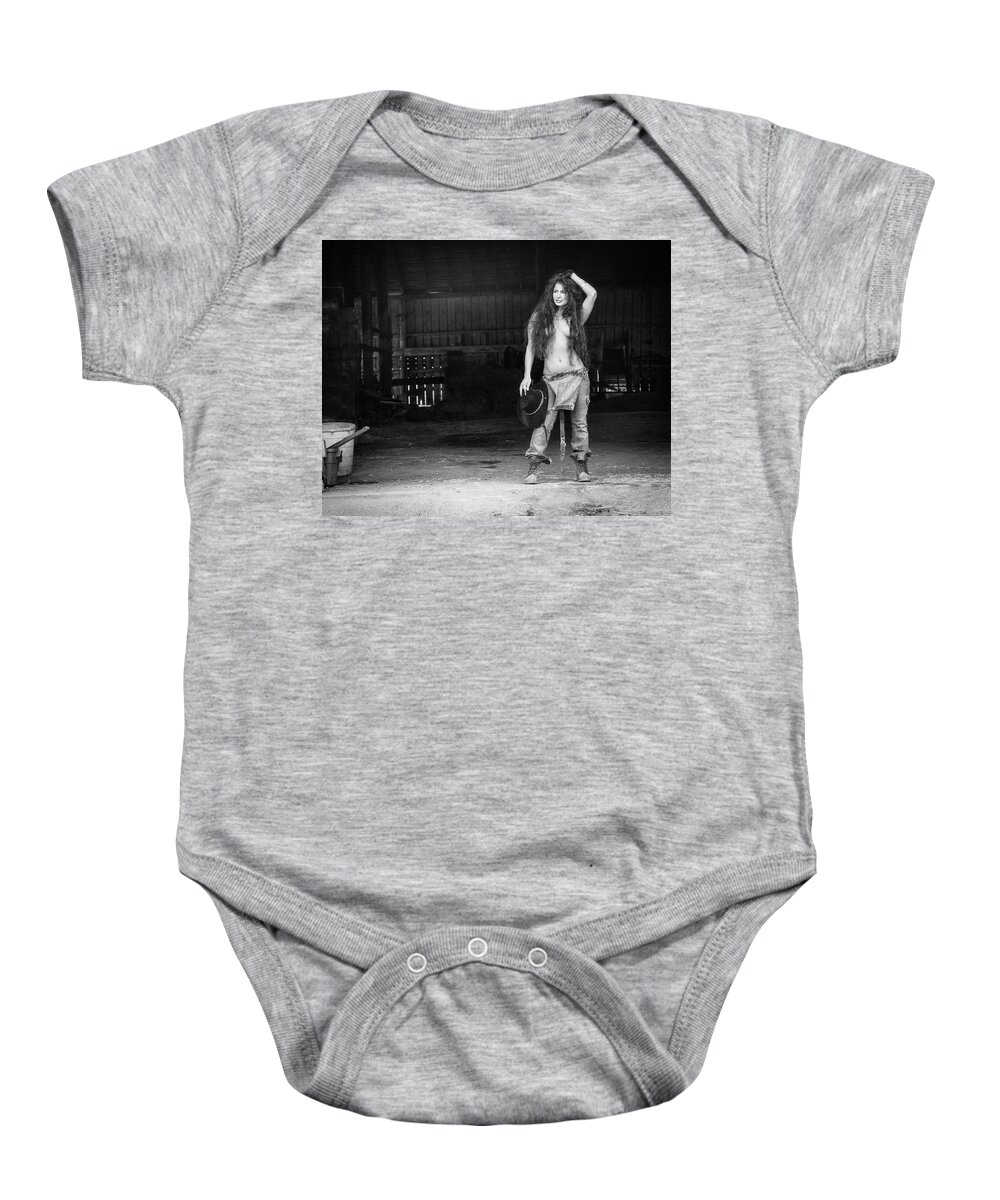 People Baby Onesie featuring the photograph Farmers Daughter by David Naman