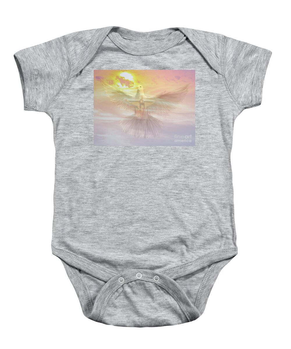 Father Baby Onesie featuring the photograph Father Son Holy Spirit by Leticia Latocki