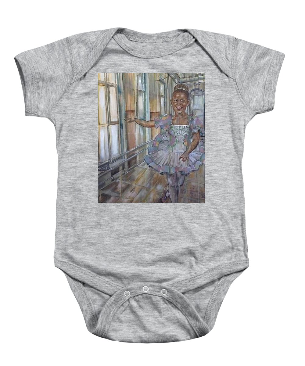  Baby Onesie featuring the painting Flats by Try Cheatham