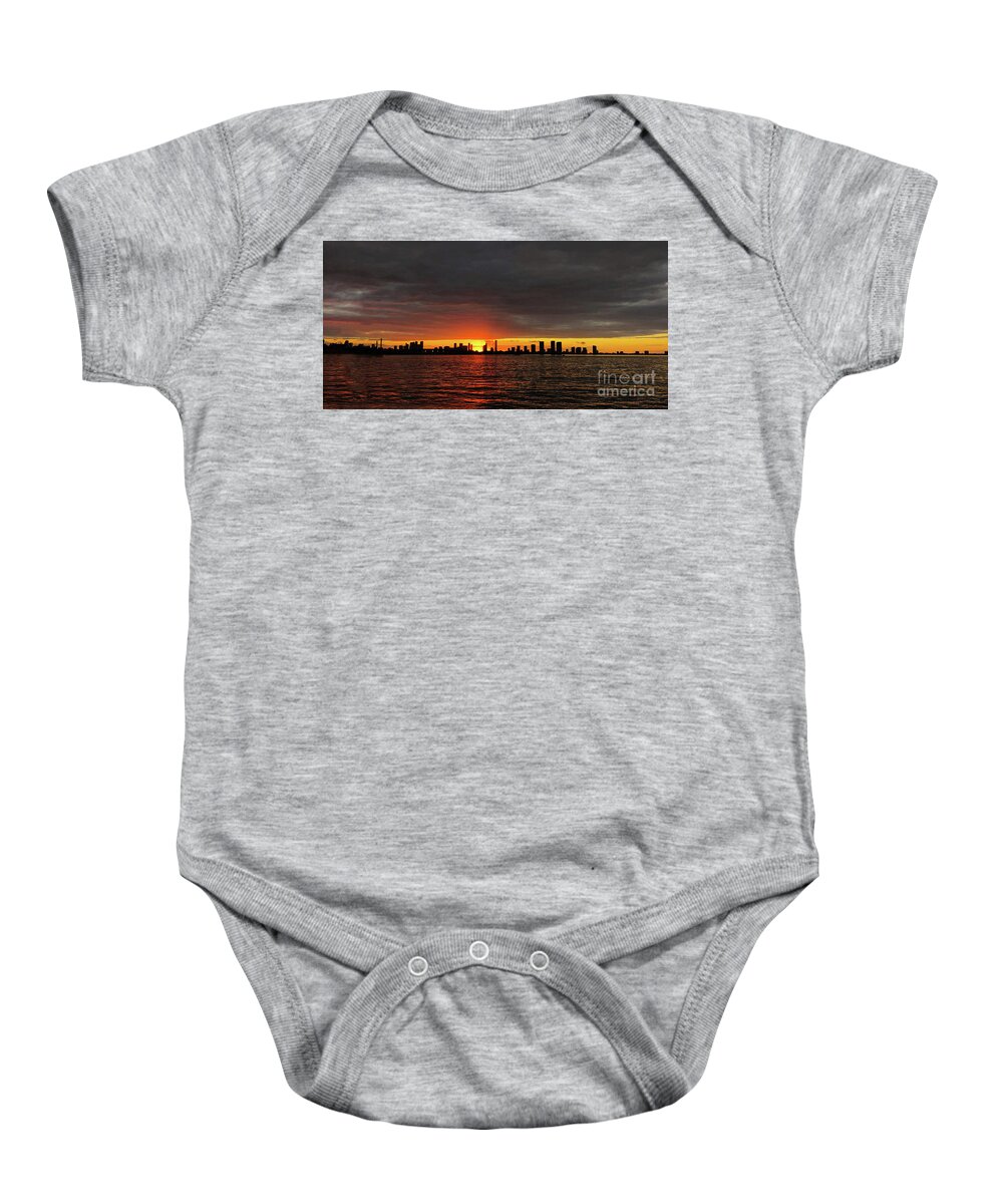 Miami Baby Onesie featuring the photograph Forever Starts Now in Florida by Doc Braham