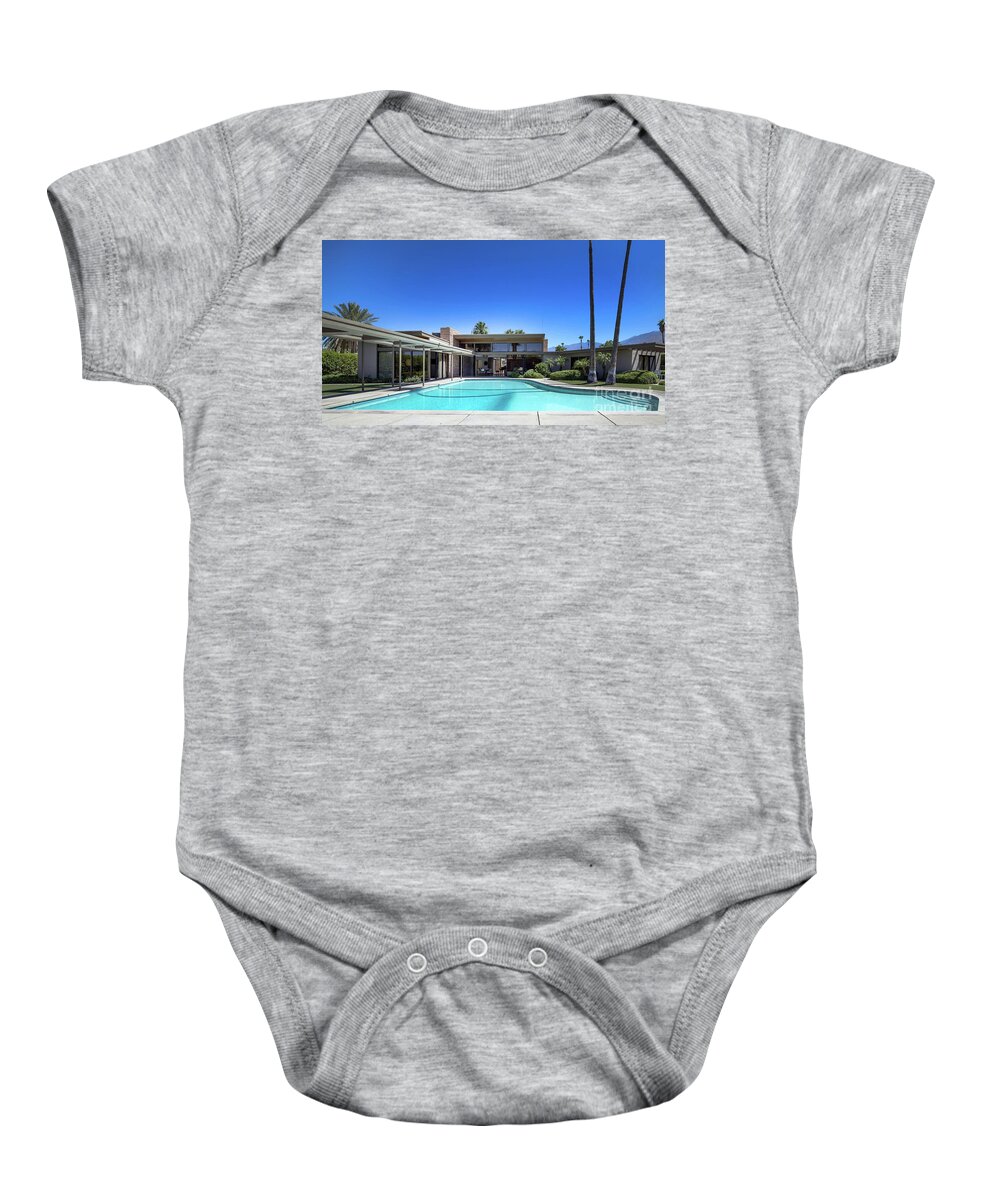 Frank Sinatra Baby Onesie featuring the photograph Frank Sinatra's Twin Palms Home by Doc Braham