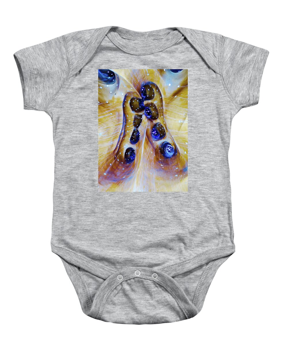 Color Photograph Baby Onesie featuring the photograph From Inside by Mike Reilly