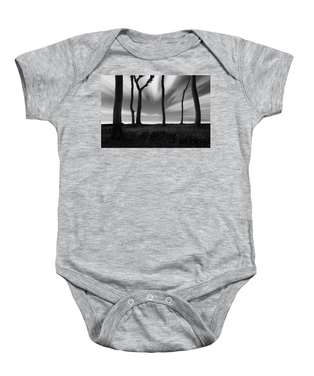 Ghost Forest Baby Onesie featuring the photograph Ghost Forest by Photography by KO