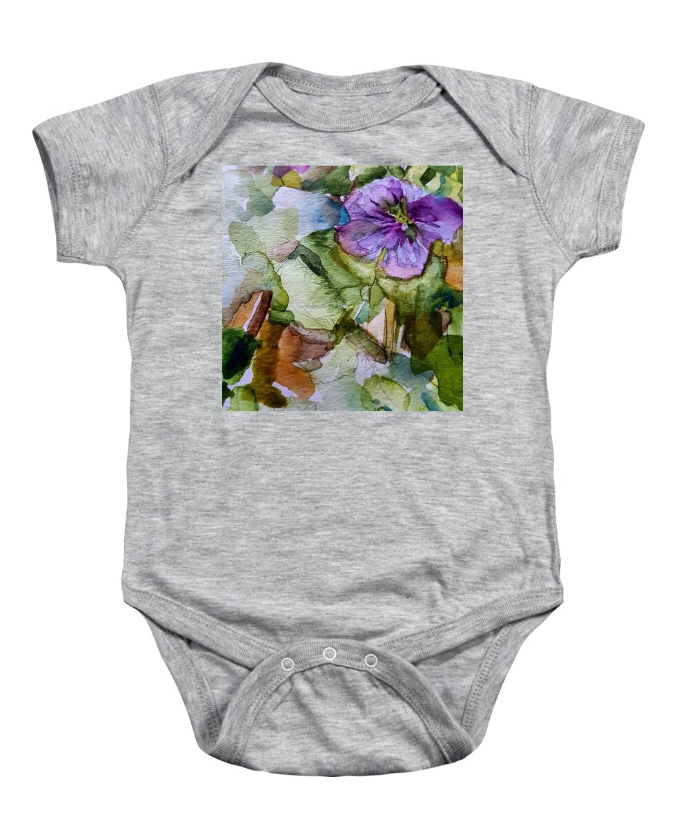 Watercolors Baby Onesie featuring the painting Glorious Morn by Julie TuckerDemps