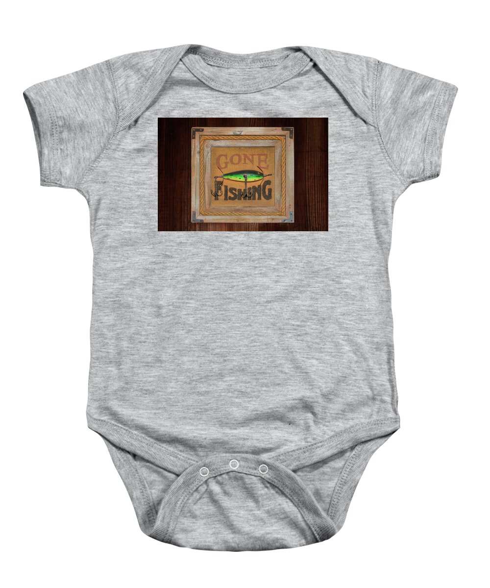 Fishing Baby Onesie featuring the photograph Gone Fishing-1 by John Kirkland