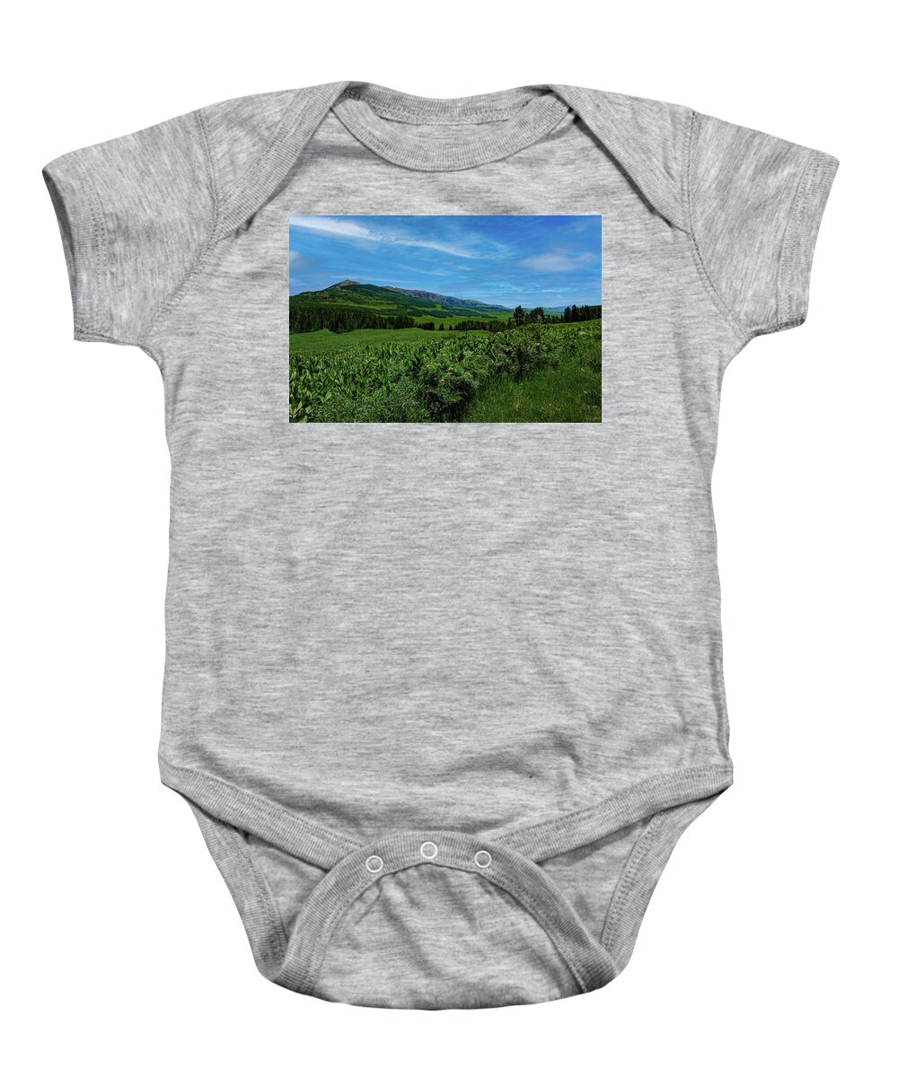 Cloud Baby Onesie featuring the photograph Crested Butte Colorado, Gothic Mountain by Tom Potter