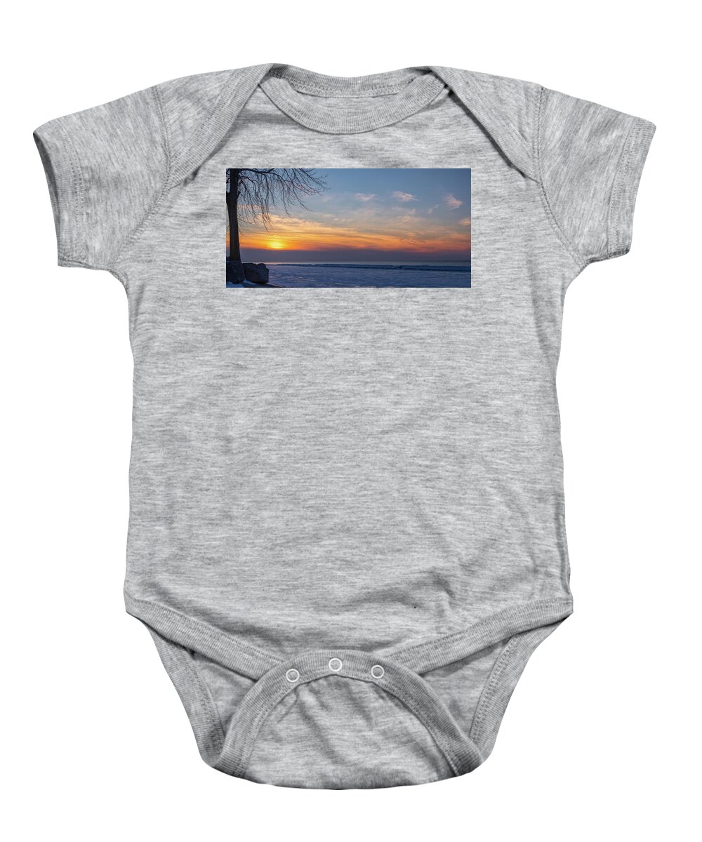 Sunset Baby Onesie featuring the photograph Harbor Sunset by Rod Best