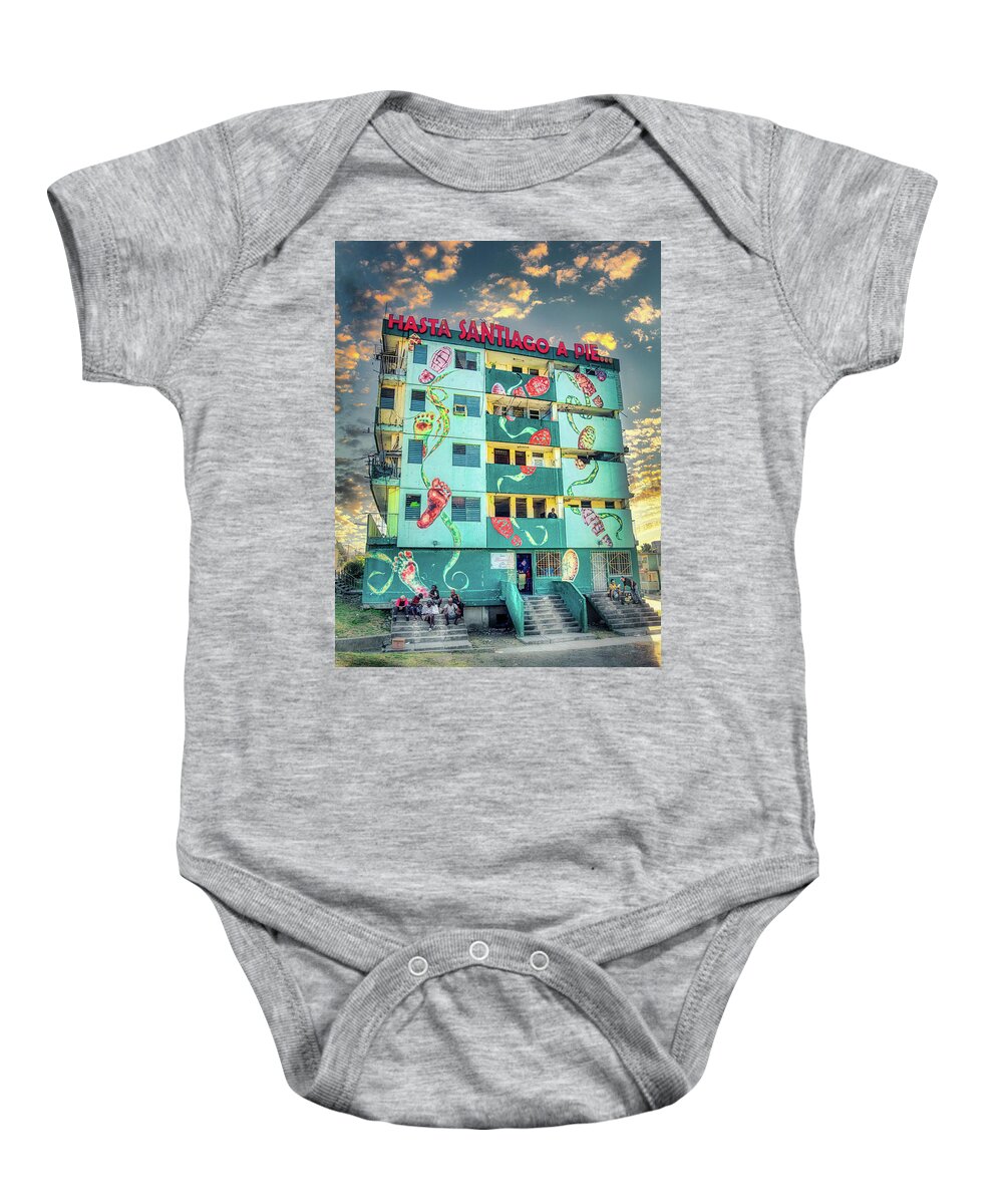 Santiago Baby Onesie featuring the photograph Hasta Santiago a pie by Micah Offman