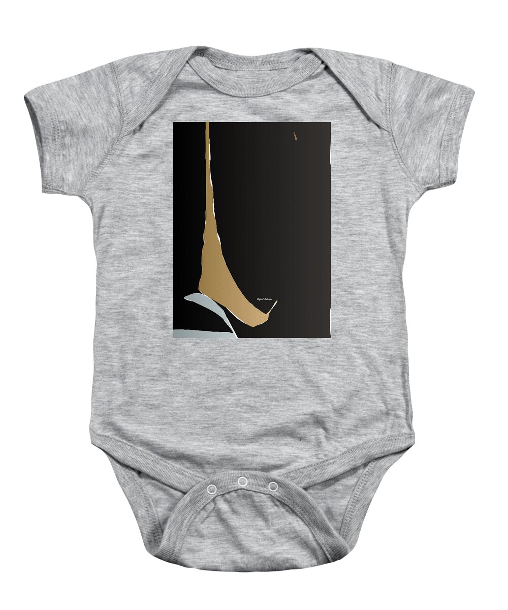 Abstract Baby Onesie featuring the painting I am not alone by Rafael Salazar