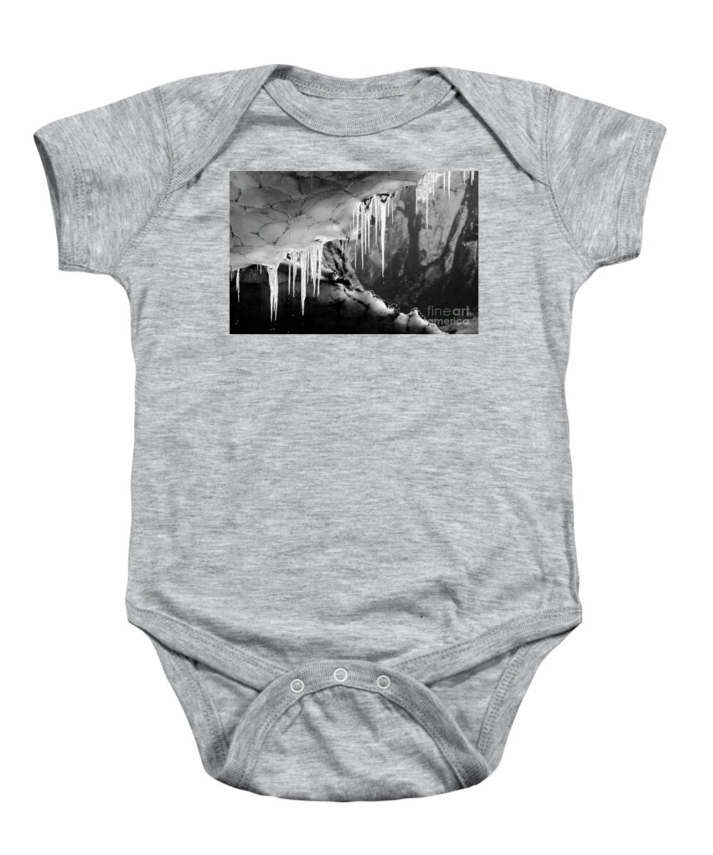  Baby Onesie featuring the photograph Ice Cave - Annapurna Sanctuary Nepal by Craig Lovell