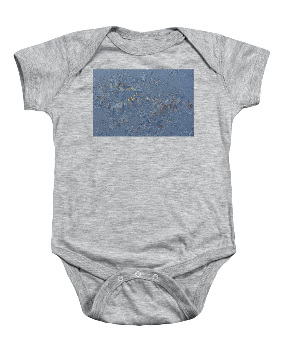 Focus Blend Baby Onesie featuring the photograph Ice Feathers by James Covello