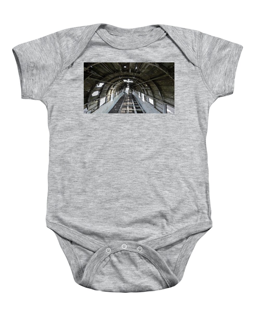 Iceland Baby Onesie featuring the photograph Iceland Plane Crash Fuselage by William Kennedy