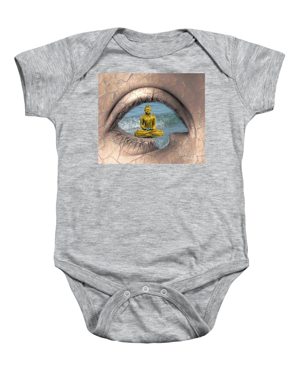 Hate Baby Onesie featuring the photograph In a world of hate, be love by Pics By Tony
