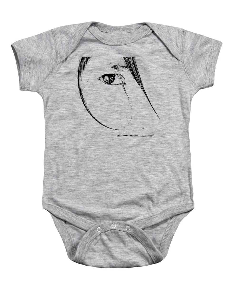 Face Baby Onesie featuring the photograph In Your Eye by Worldwide Photography