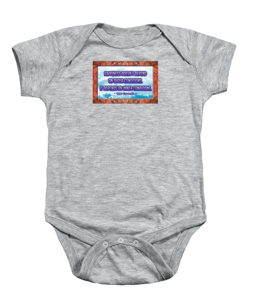  Baby Onesie featuring the digital art Inner Conditions by Alan Ackroyd