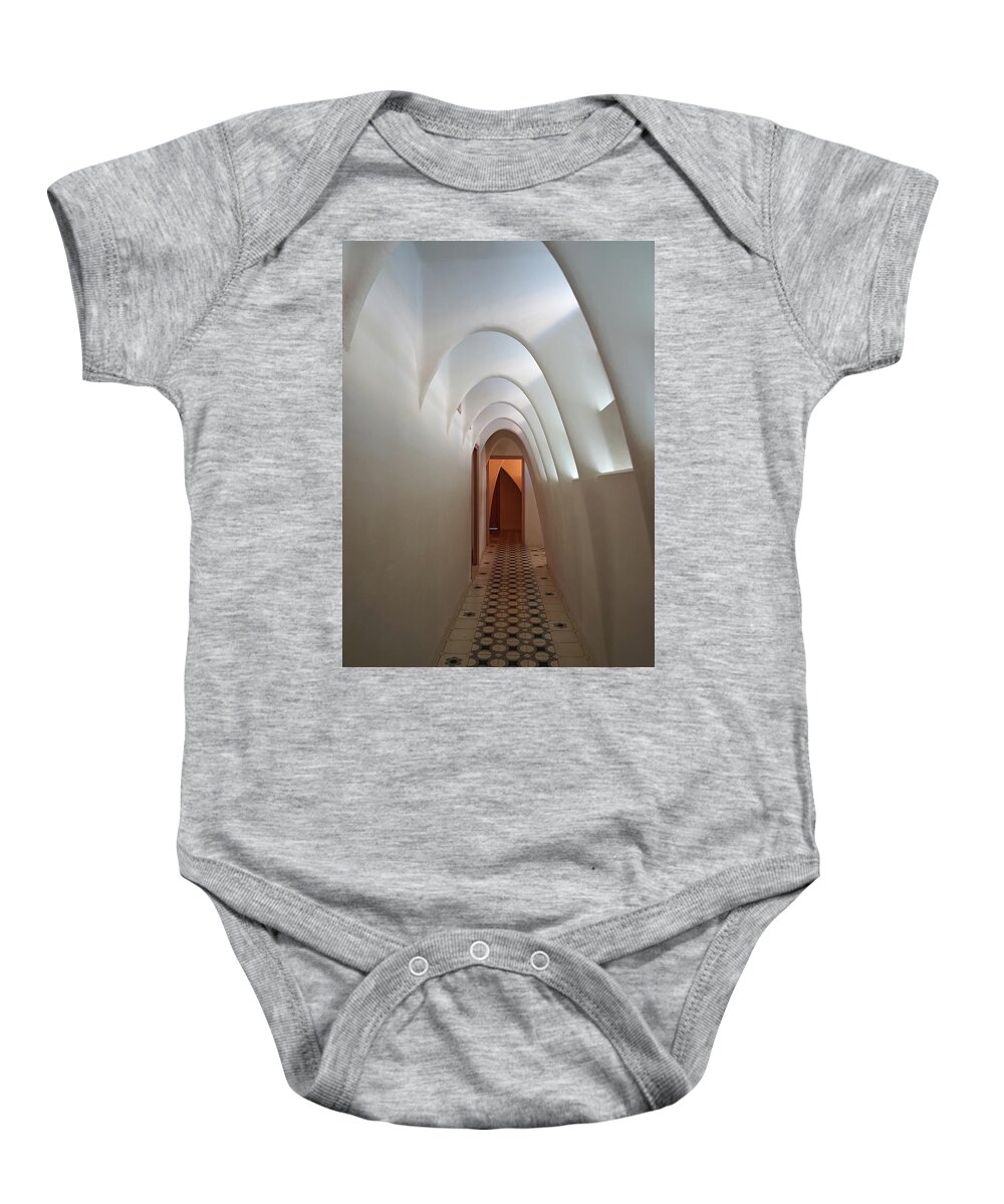 Richard Reeve Baby Onesie featuring the photograph Inside the Dragon Ribcage by Richard Reeve