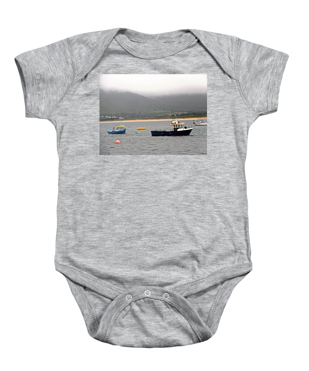 Boats Baby Onesie featuring the photograph Irish fishing boats by Stephanie Moore