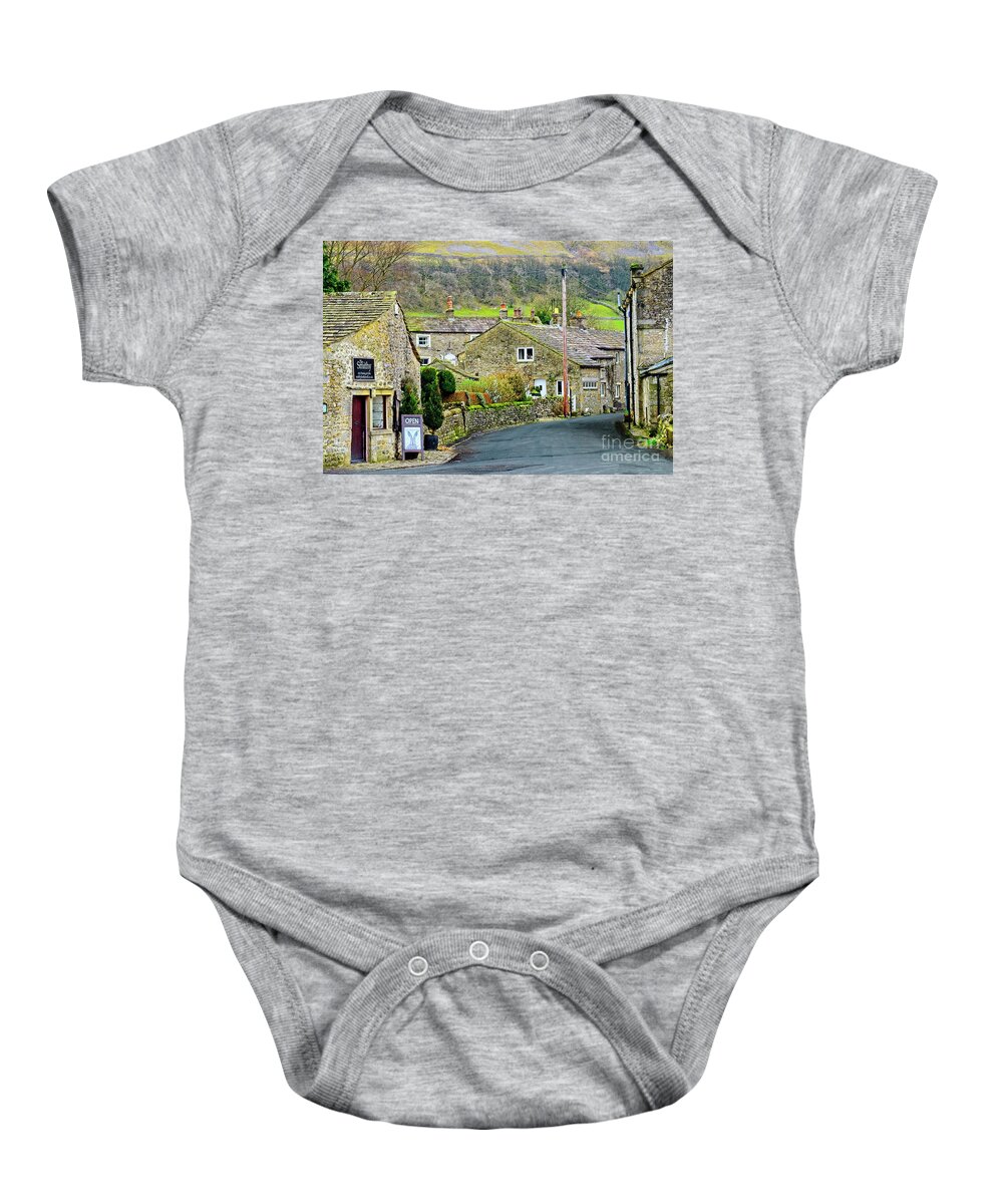 Yorkshire Dales Baby Onesie featuring the photograph Kettlewell Village, Yorkshire Dales by Martyn Arnold