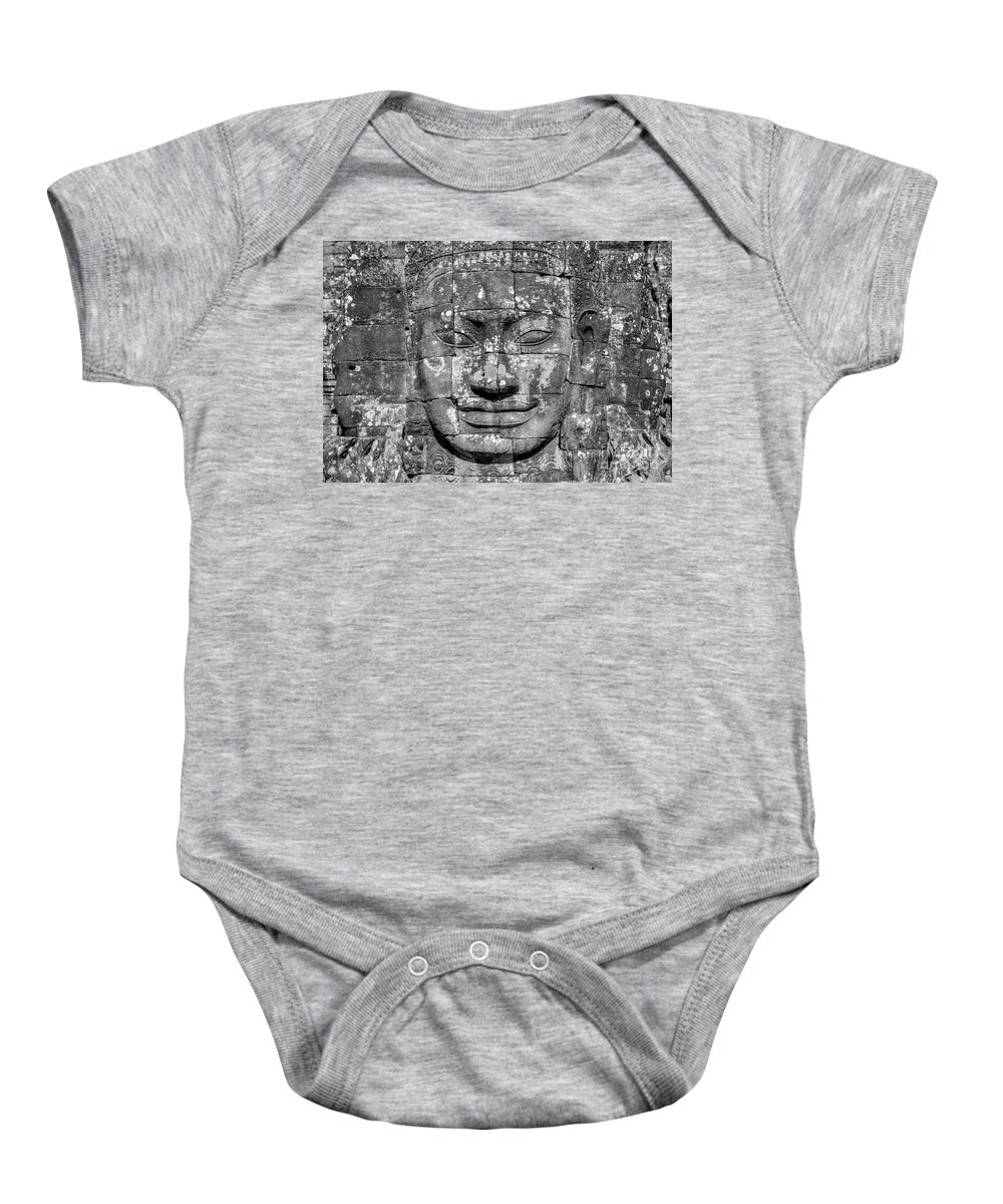 Cambodia Baby Onesie featuring the photograph Khmer Gaze by Daniel M Walsh