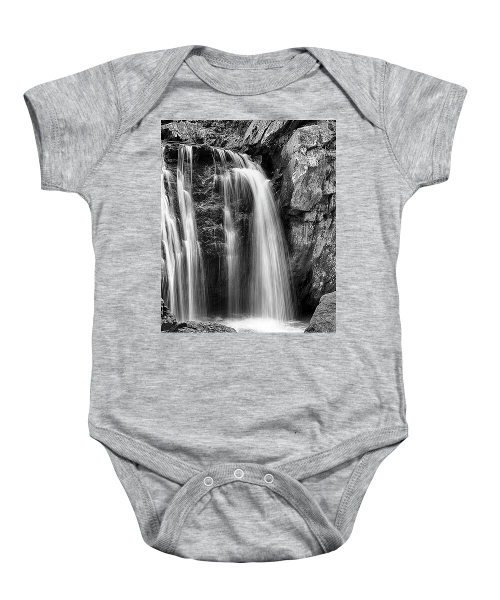 Cascading Baby Onesie featuring the photograph Kilgore Falls I by Charles Floyd