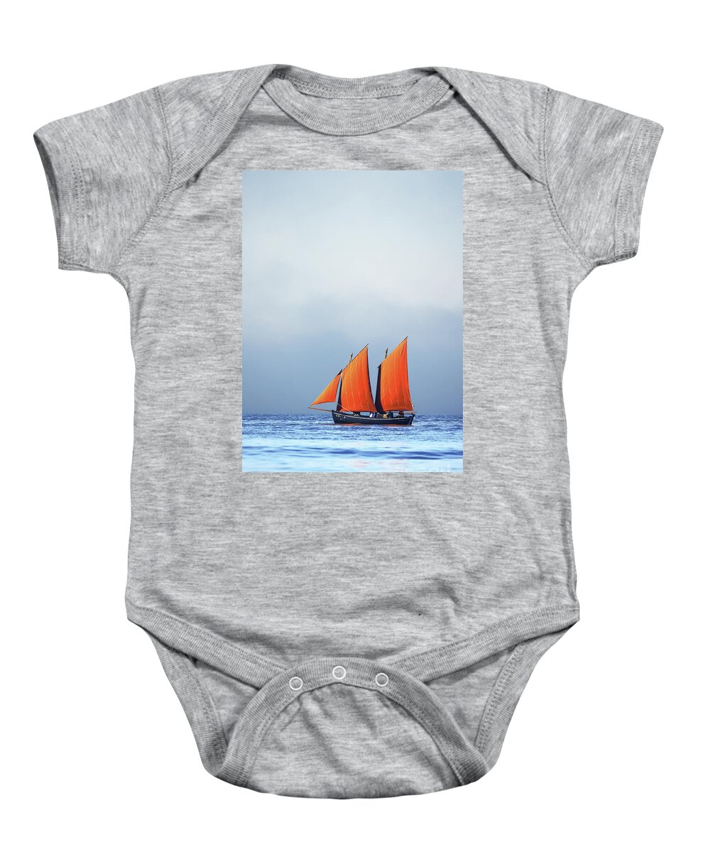 Poulligwen Baby Onesie featuring the photograph La Vieille dame 2001 by Frederic Bourrigaud