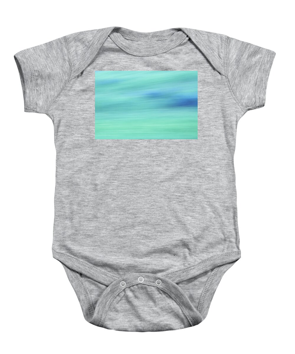 Abstract Baby Onesie featuring the photograph Landwater Abstractions V by Denise Dethlefsen