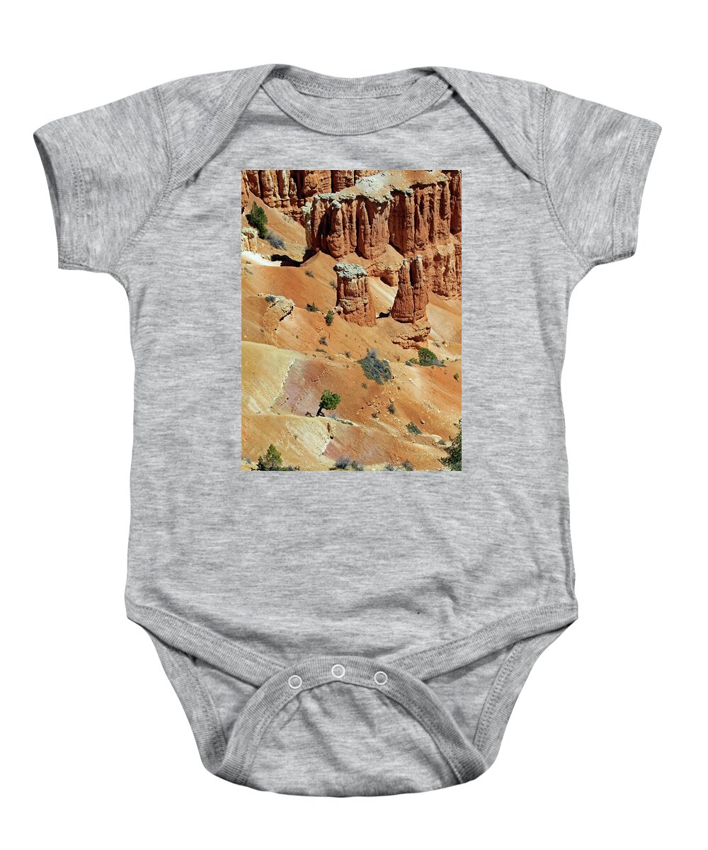 Utah Baby Onesie featuring the photograph Layers Of Land - Bryce Canyon by Jennifer Robin