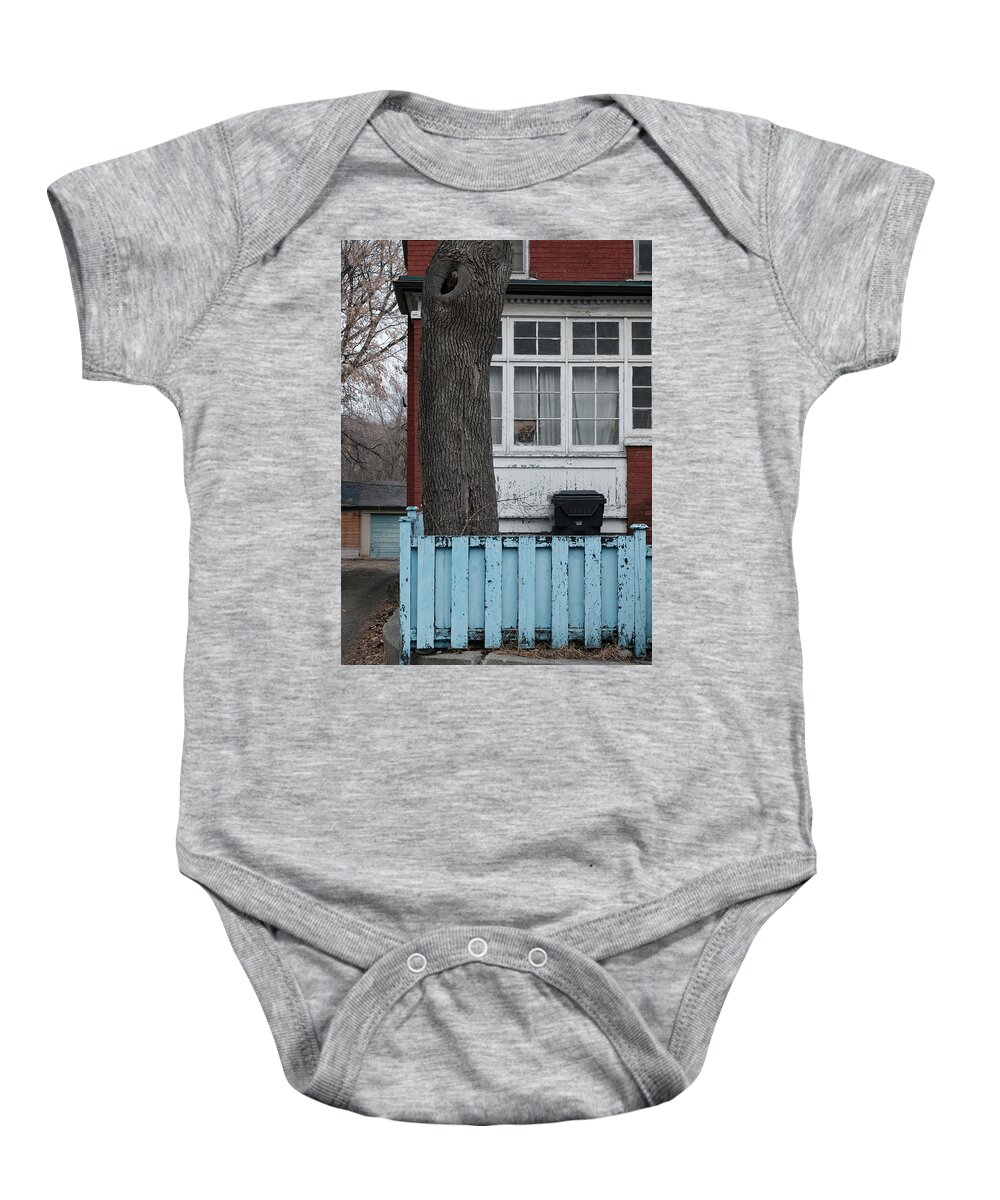 Leslieville Baby Onesie featuring the photograph Leslieville Gothic by Kreddible Trout