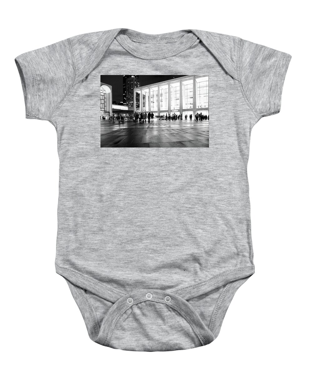 New York Baby Onesie featuring the photograph Lincoln Center #1 by Alberto Zanoni