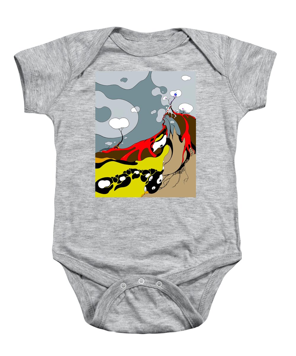 Climate Change Baby Onesie featuring the digital art Lit by Craig Tilley