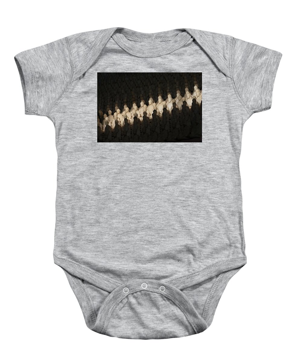 Buddha Baby Onesie featuring the photograph Little Buddhas by Andy Romanoff