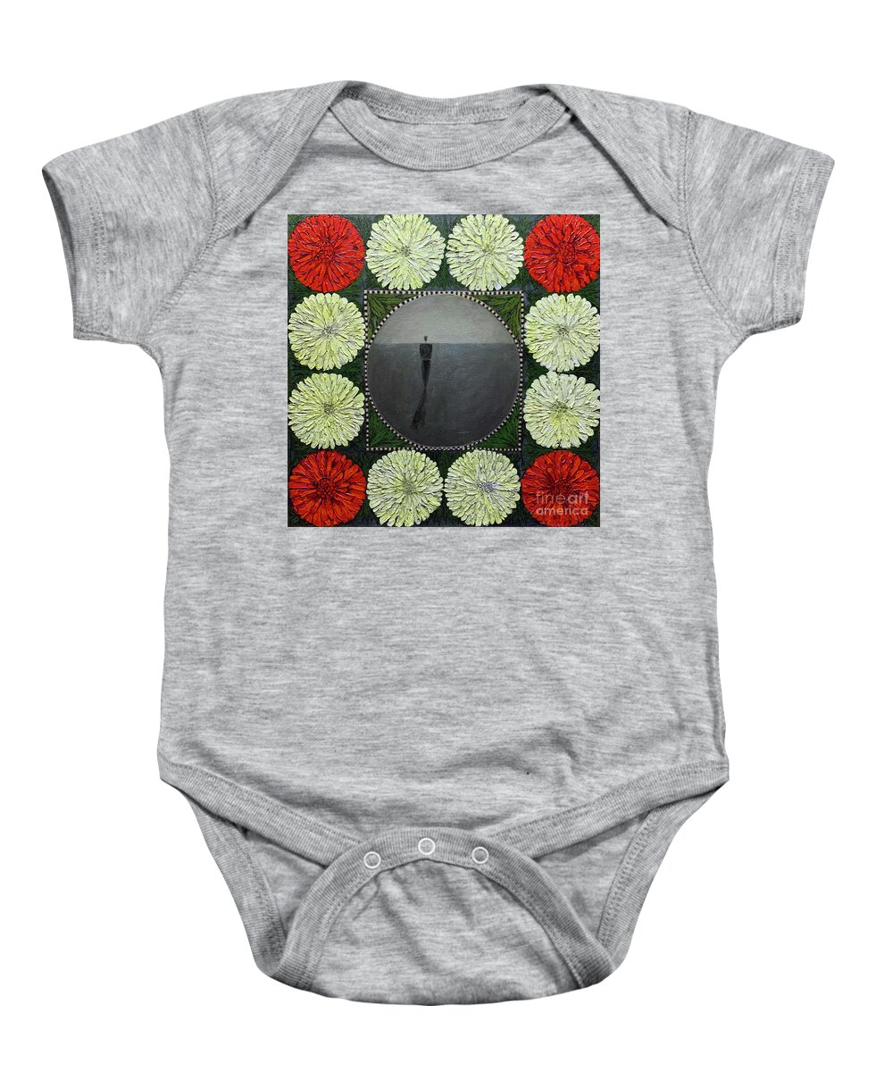  Baby Onesie featuring the painting Loneliness Of The Working Artist by James Lanigan Thompson MFA