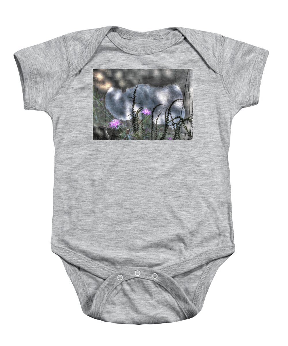 Cloud Baby Onesie featuring the photograph Love and Death by Wayne King
