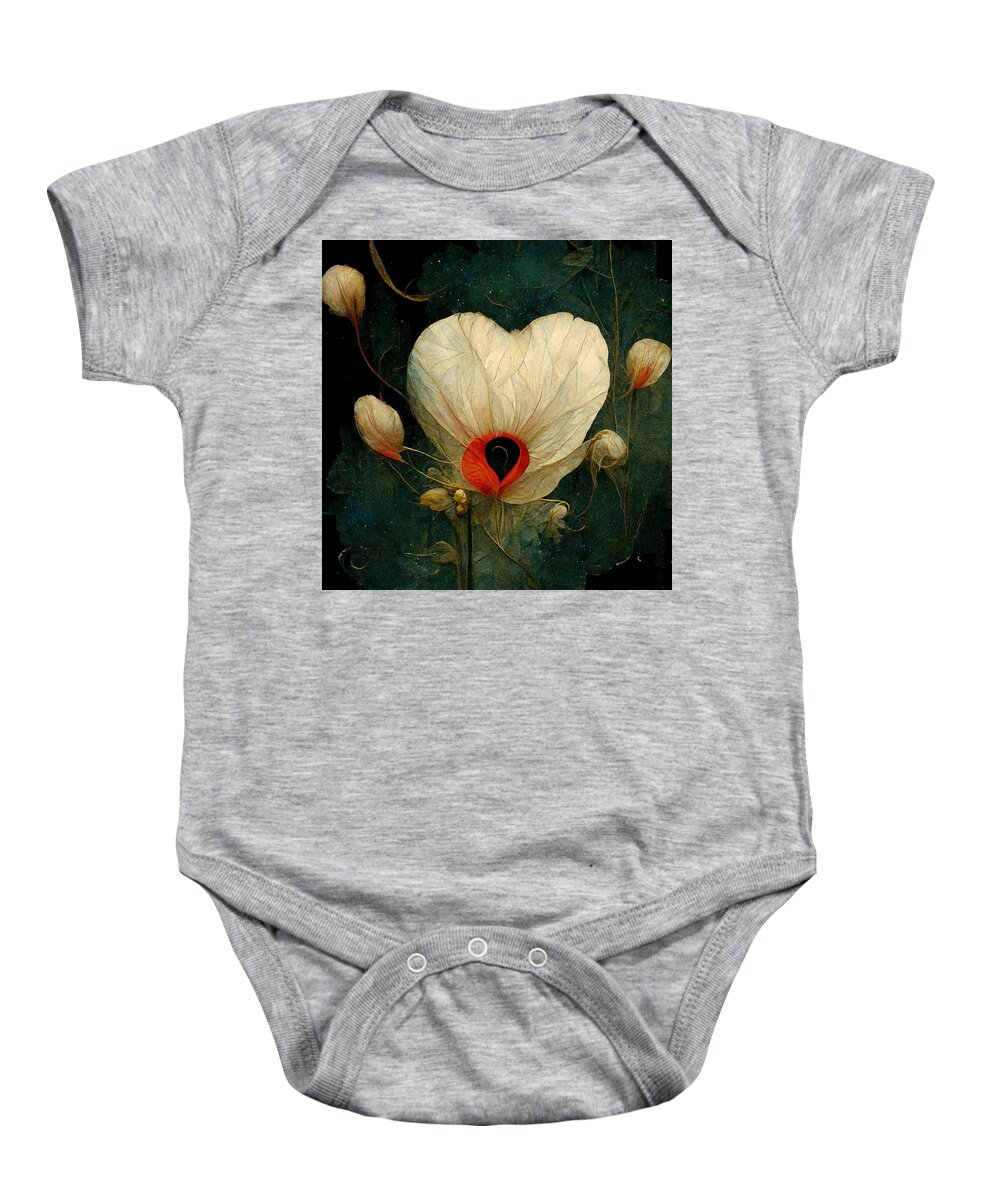 Flower Baby Onesie featuring the digital art Love Grows by Nickleen Mosher