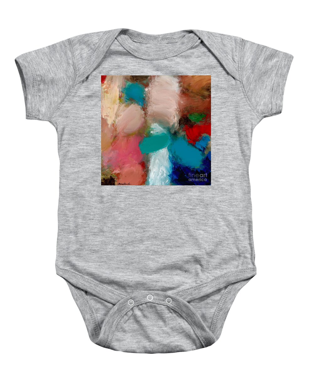 Landscape Baby Onesie featuring the painting Loves Lost by Allan P Friedlander