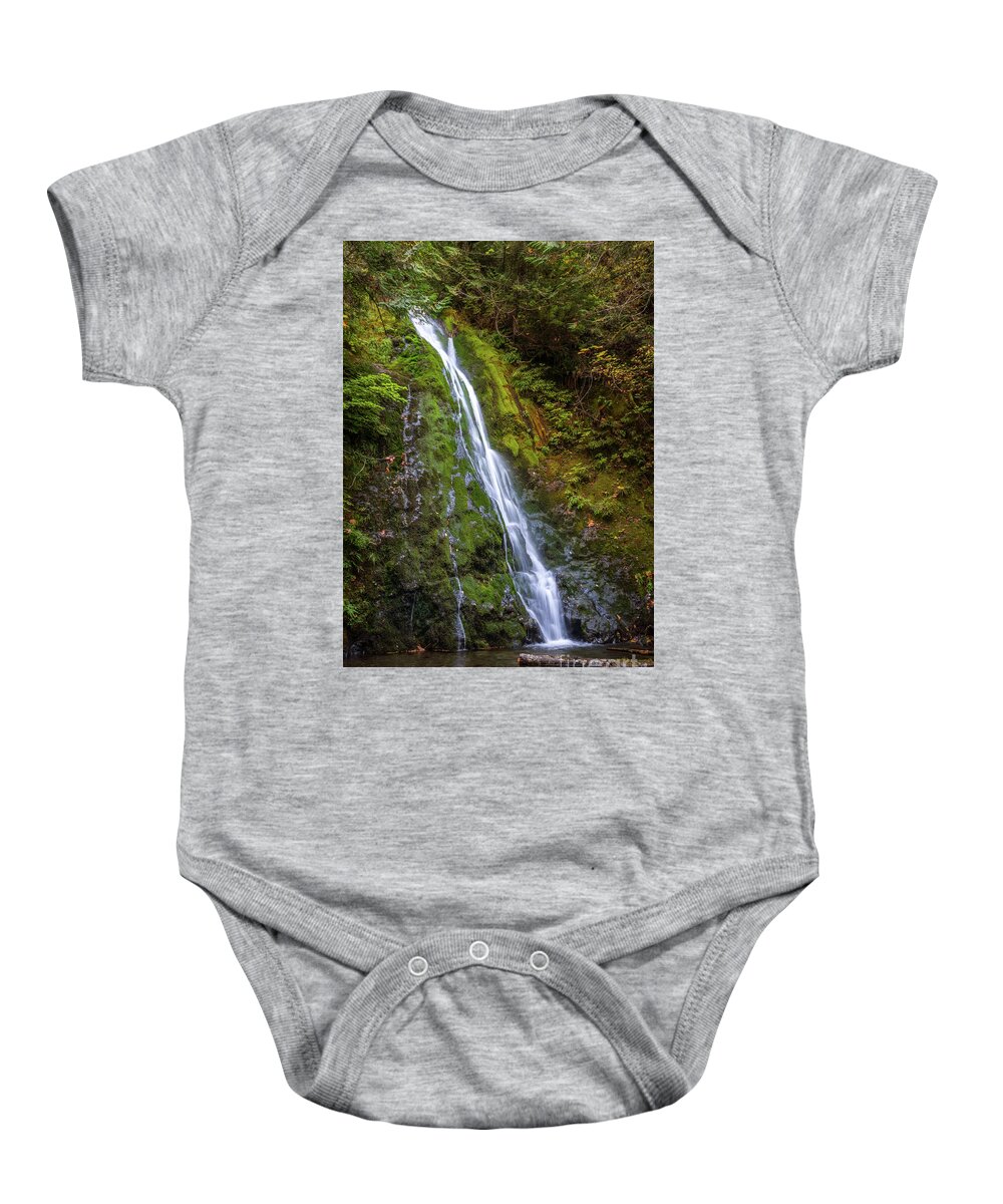 National Park Baby Onesie featuring the photograph Madison Falls #3 by Nancy Gleason