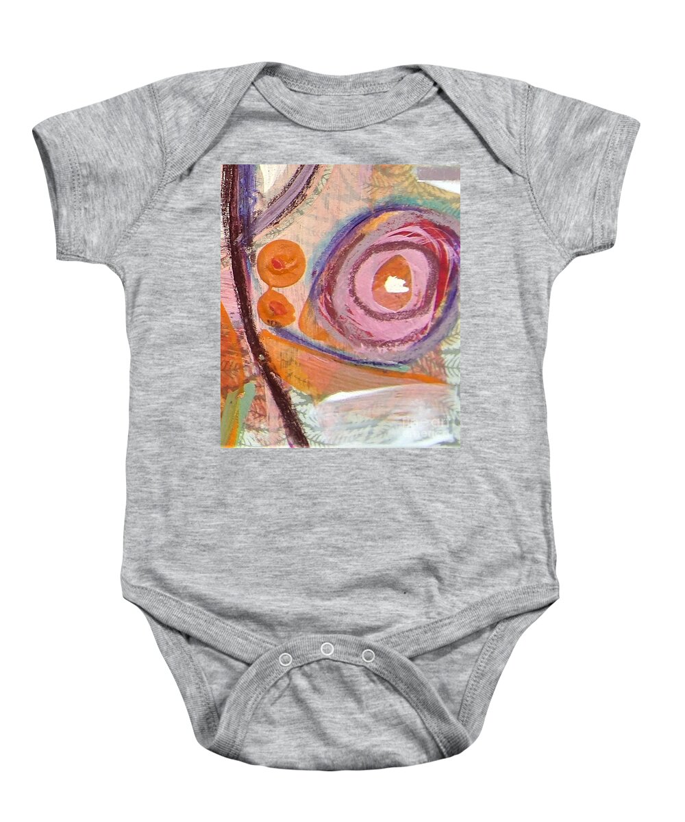 Mixed Media Painting Baby Onesie featuring the mixed media Magdala by Barbara Leigh Art