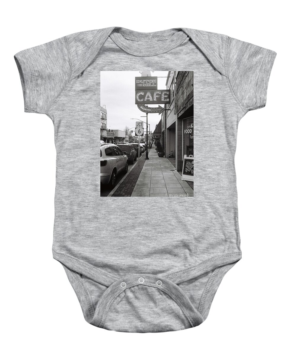 Tillamook Baby Onesie featuring the photograph Main Street by Chriss Pagani