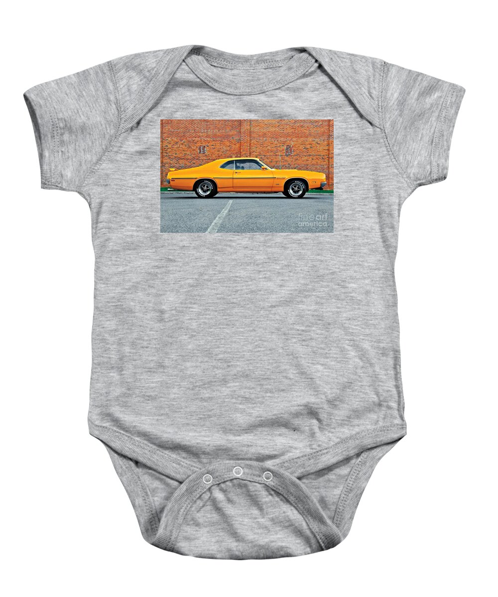 1970 Baby Onesie featuring the photograph Mercury Cyclone by Action