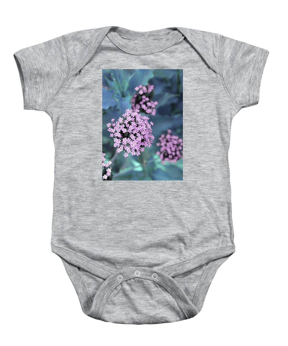 Flower Baby Onesie featuring the photograph Mini me pink by Nicole March